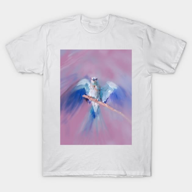 Blue mountain bird detail T-Shirt by Stufnthat